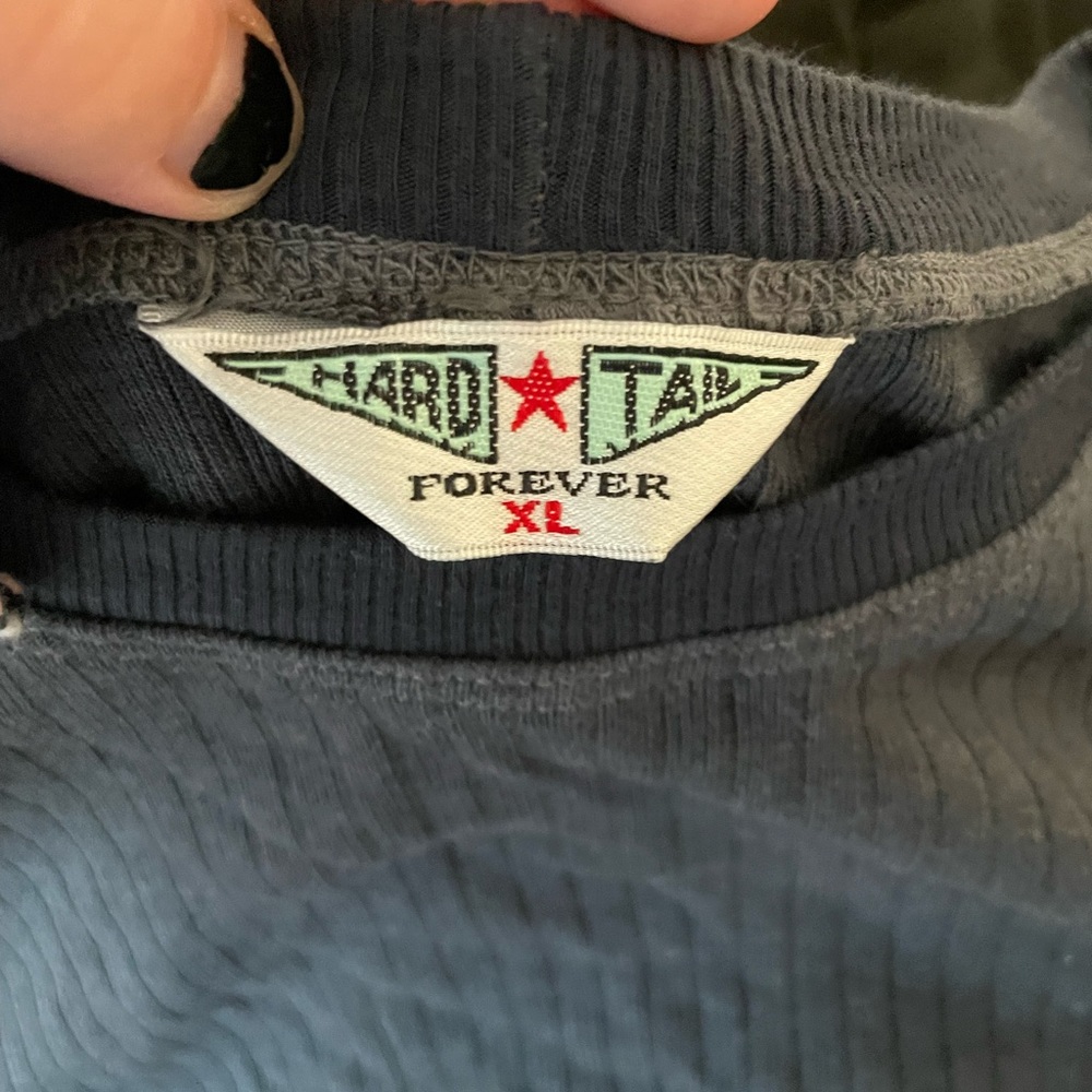 Blue hard tail sweater cropped